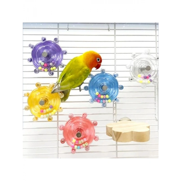 Çıngıraklı Kuş Kafesi için Eğlenceli Çark Oyuncağı