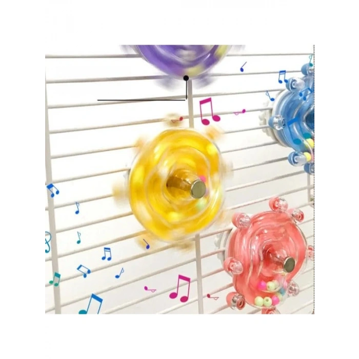 Çıngıraklı Kuş Kafesi için Eğlenceli Çark Oyuncağı