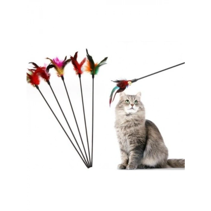 Çıngıraklı Tüylü Kedi Oyun Çubuğu, Eğlenceli Aktiviteler İçin