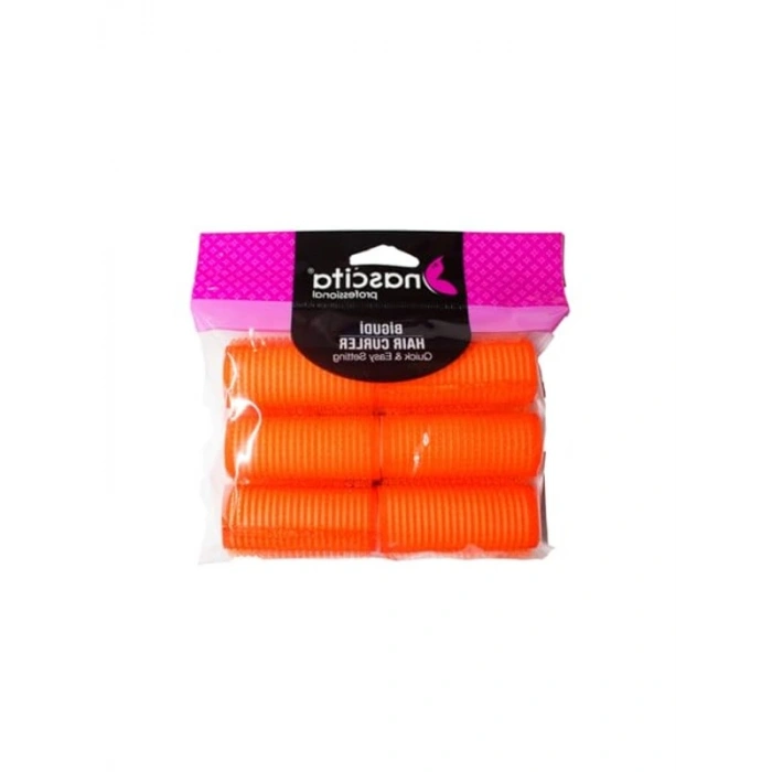 Cırtlı Süngerli Bigudi 25x63 mm 6lı Set
