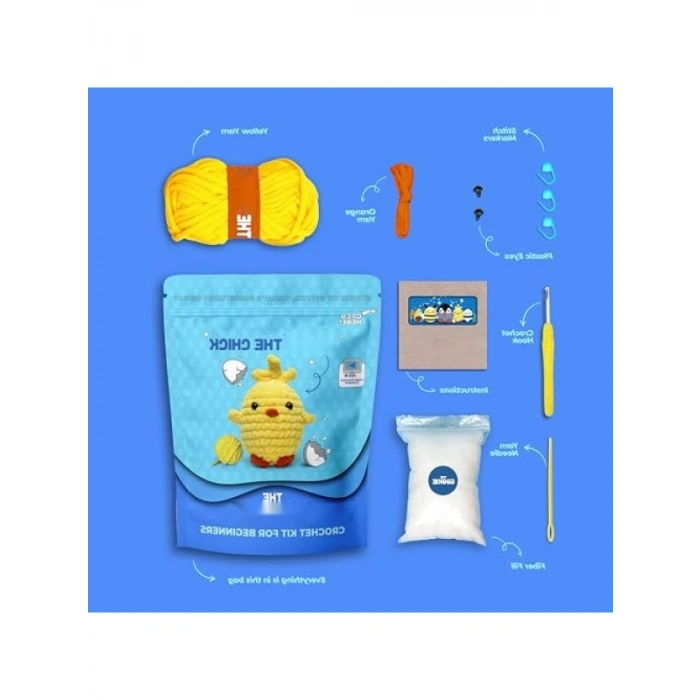 Civciv Amiguru Örgü Seti - Eğlenceli Tığ Kiti