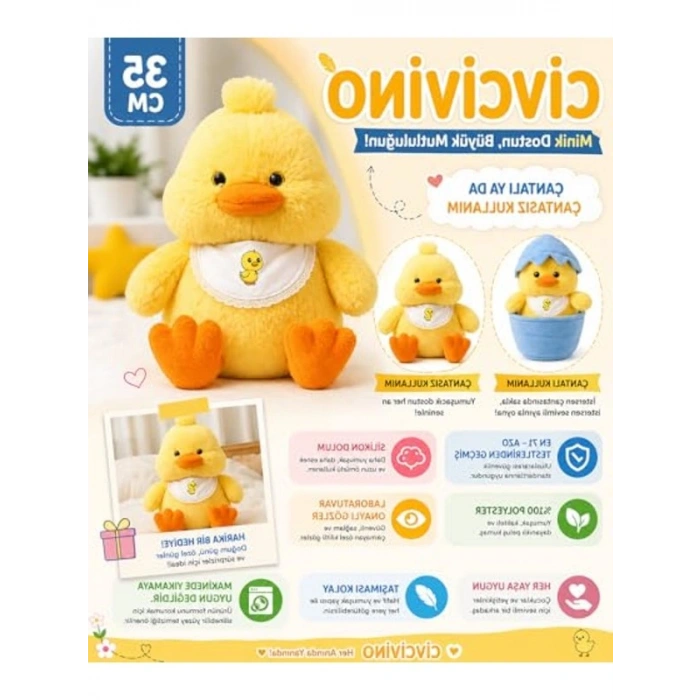 Civcivino Sürpriz Yumurta - Yumurtadan Çıkan Sevimli Peluş