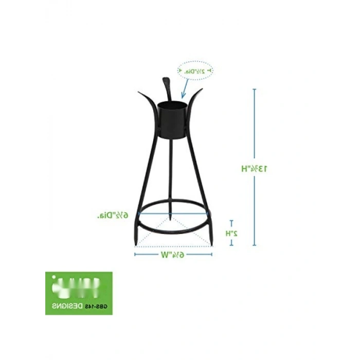 Çivili Küre Standı, Siyah, Tabanı Güçlü