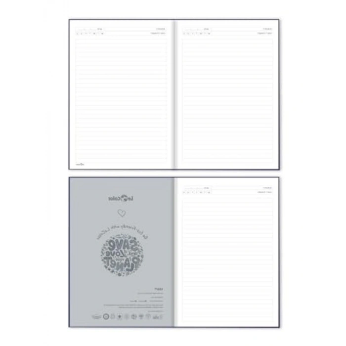 Çizgili Kahve Ofis Defteri