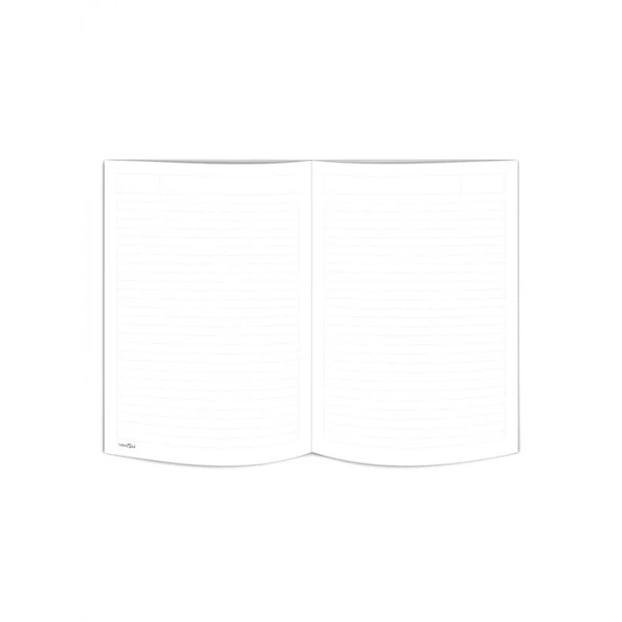 Çizgili Lacivert Ofis Defteri - Kraft Kapatma