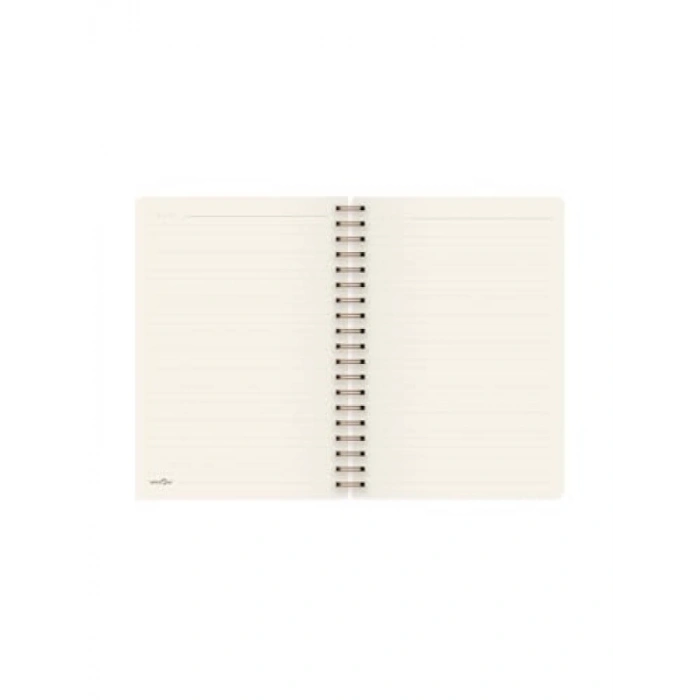 Çizgili Spiralli Defter, Zürafa Desen, 17x24 cm