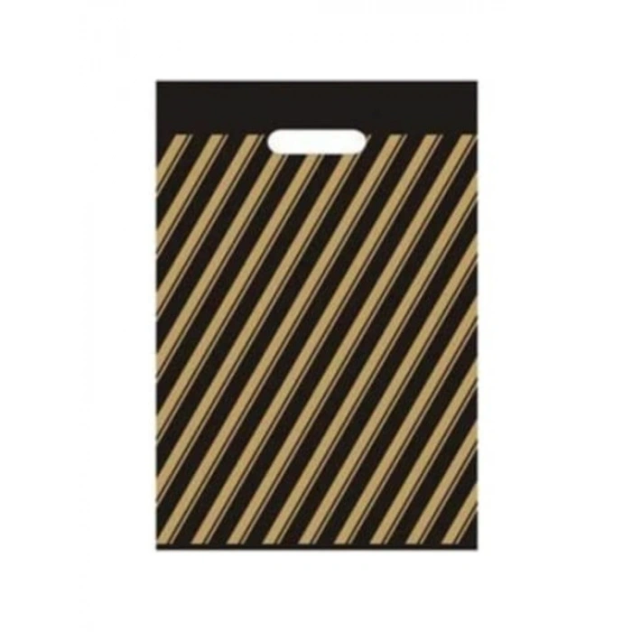 Çizgili Takviyeli Poşet - 50 Adet 40x50 cm Boyutunda