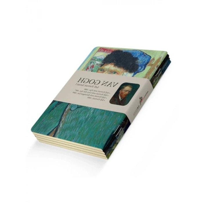 Çizgisiz A5 Defter Seti - 4lü Van Gogh Temalı