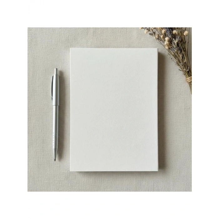 Çizgisiz Not Defteri, 64 Yaprak, 90 gr Ivory Kağıt, Beyaz