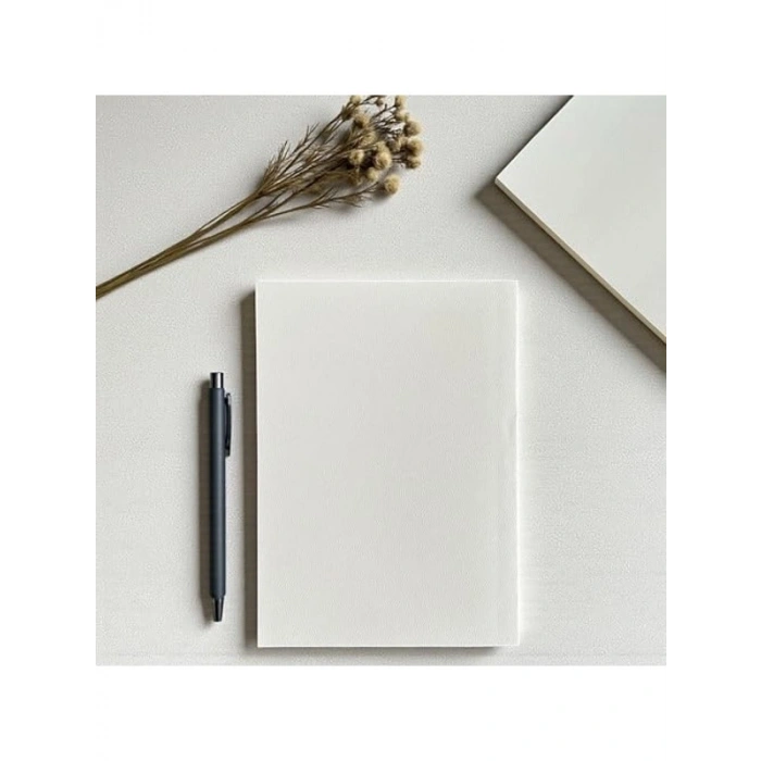 Çizgisiz Not Defteri, 64 Yaprak, 90 gr Ivory Kağıt, Beyaz