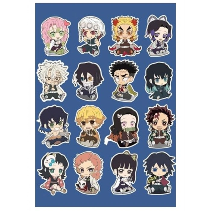 Çizim ve Tasarım için Demon Slayer Karakterli Sticker Seti