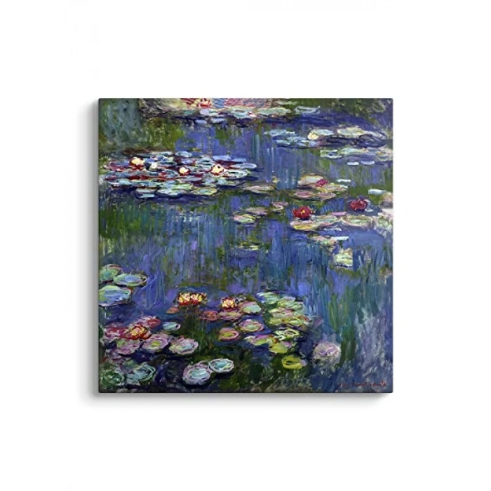 Claude Monet - Water Lilies Tablosu, 60 x 60 cm Ölçü
