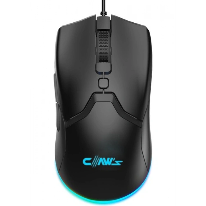 Claws Cerberus Pixart PAW3519 Sensörlü 4200 Dpi Wide Rgb Özel Abs Doku Kablolu Gaming Mouse - Siyah