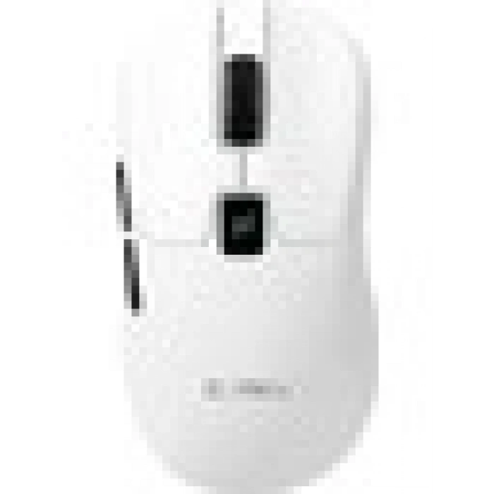 Claws Rajin Strike Üç Modlu Kablosuz & Kablolu 12800 Dpi LCD Ekran & Makro Yazılımlı Kablosuz Gaming Mouse - Beyaz (2.4 Ghz Kablosuz + Bt5.1 + Type-C ile Kullanım Desteği)