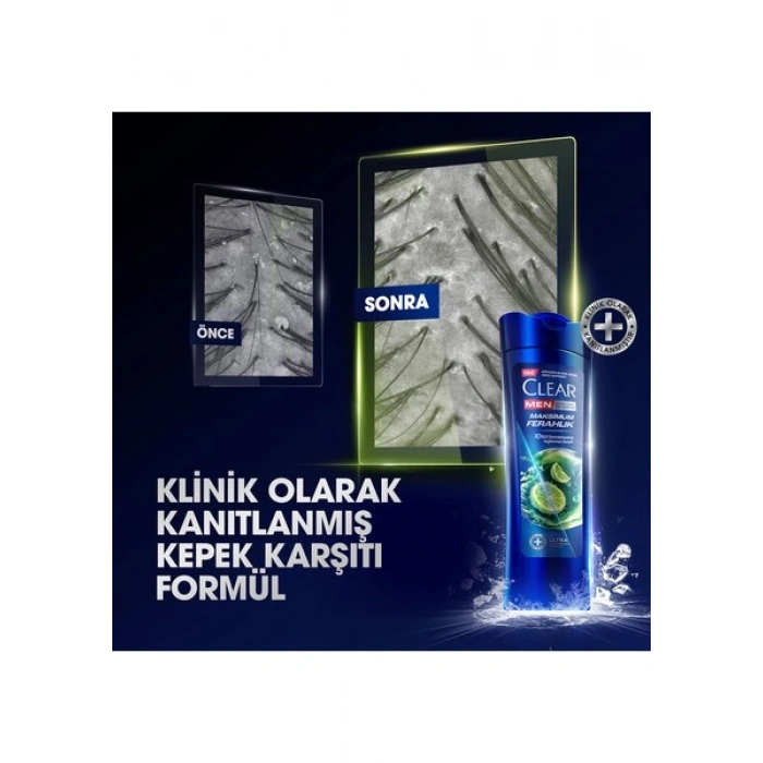 Clear Men Kepeğe Karşı Etkili Şampuan Maksimum Ferahlık 350 ml