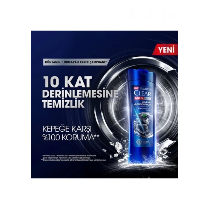Clear Men Kepeğe Karşı Etkili Şampuan Yoğun Arındırıcı 350 ml