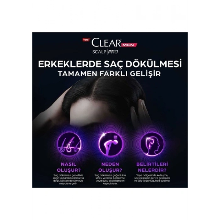 Clear Men Scalp Pro Güçlendirici Serum Saç Dökülmesine Karşı 70 ml