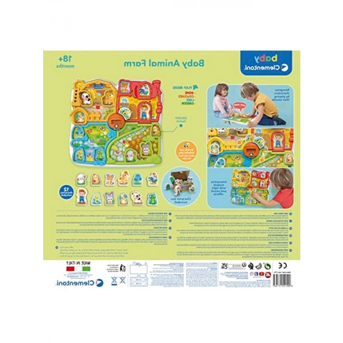 Clementoni Hayvanlar Çiftliği Temalı Eğitici Oyun Seti