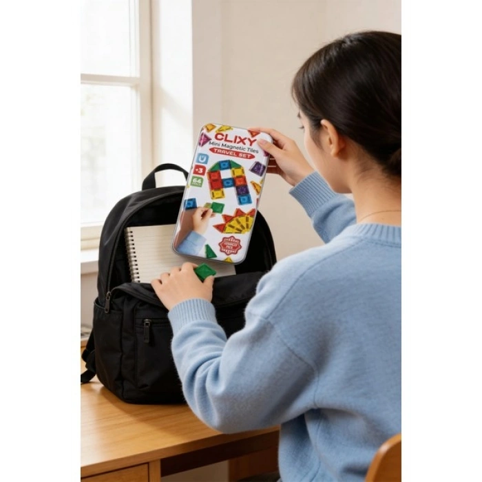Clixy Mini Manyetik Bloklar 64 Parça Travel Set