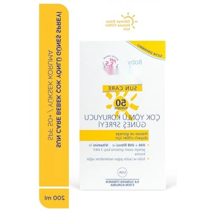 Çocuk Güneş Spreyi SPF 50+ - UV Koruyucu 200 Ml