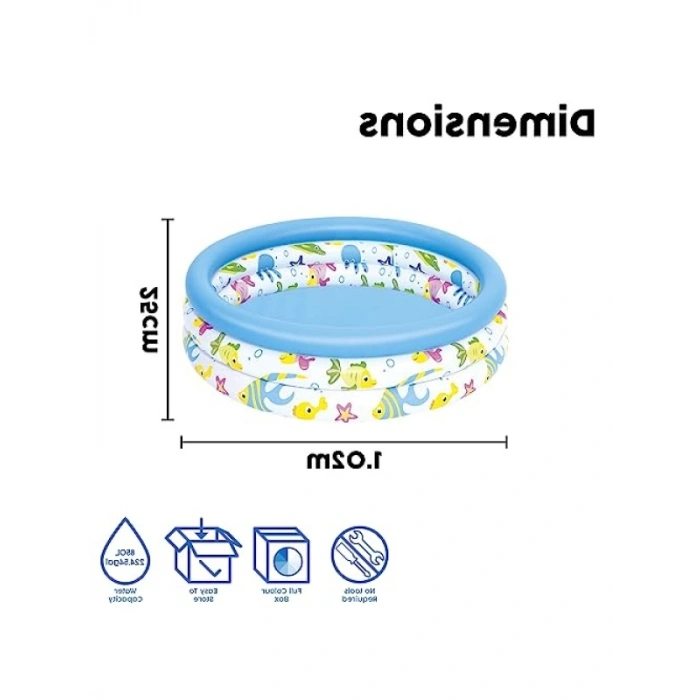 Çocuk Havuzu - Çok Renkli, 102 x 25 cm