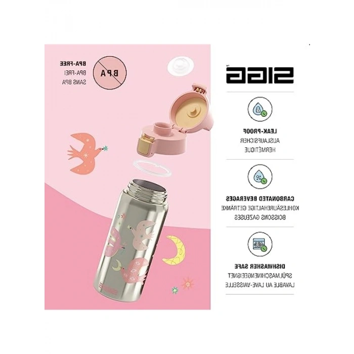 Çocuk İçecek Şişesi, Yalıtımlı ve BPA İçermez, 0,5 L Kapasite