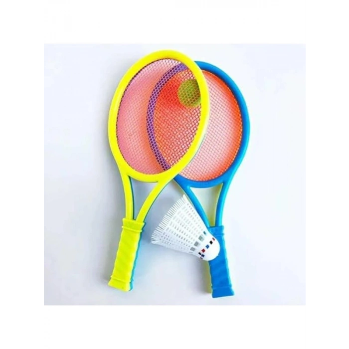 Çocuk Raket Takımı - 4 Parça Pembe Mavi Tenis Seti