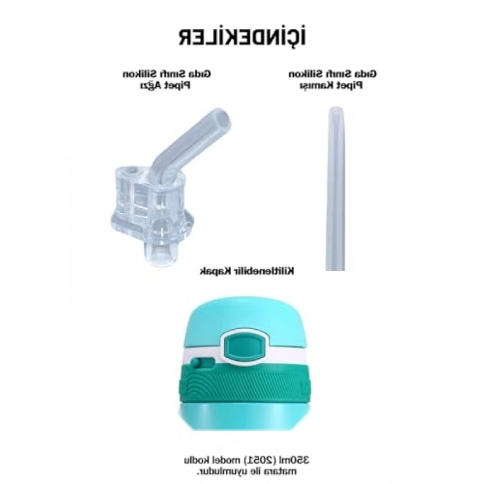 Çocuk Termosu için Yedek Kapak ve Pipet Seti