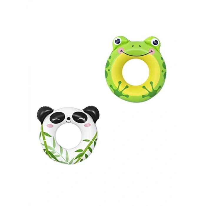 Çocuk Yüzme Simidi - Eğlenceli Hayvan Grafikleri, 79 cm x 85 cm