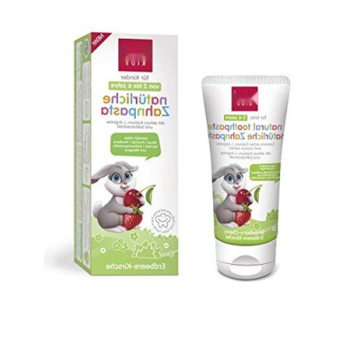 Çocuklar için Çilek-Kiraz Aromalı Diş Macunu, 50 ml