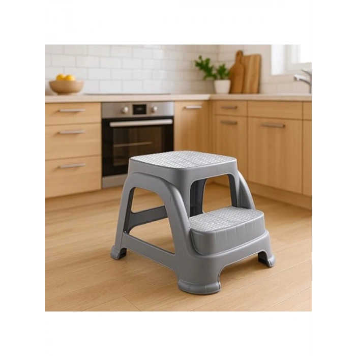 Çocuklar için Güvenli Kaymaz Adım Basamağı, Gri
