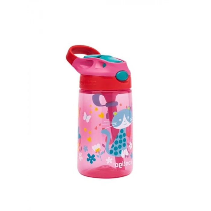 Çocuklar İçin Tritan Suluğu, 420 mL Pembe Renkli