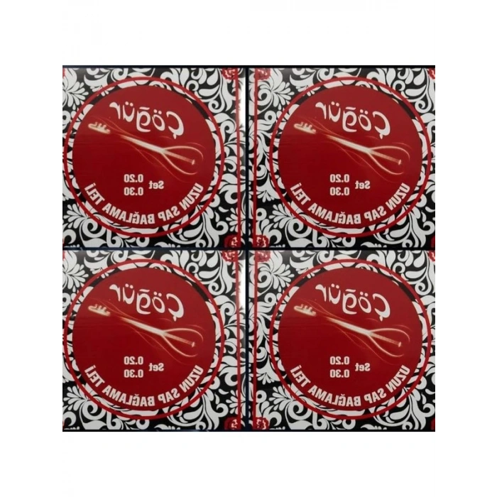 Çöğür Uzun Sap Bağlama Saz Teli Seti, 4 Adet Takım