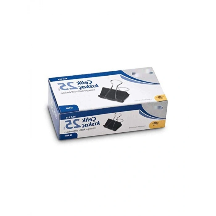 Çok Amaçlı 25 mm Çelik Kıskaç - 12 Adet Siyah