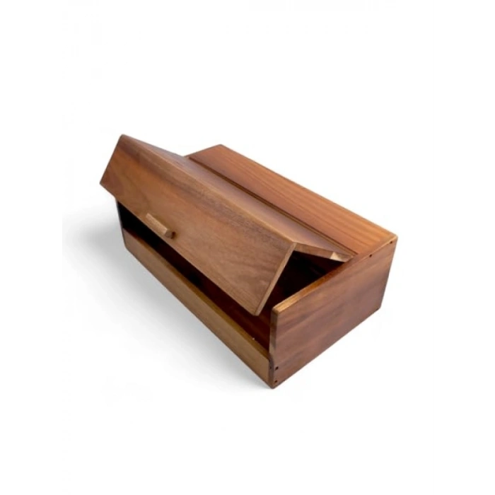 Çok Amaçlı Akasya Ekmek Kutusu, 40 x 23 x 14 cm