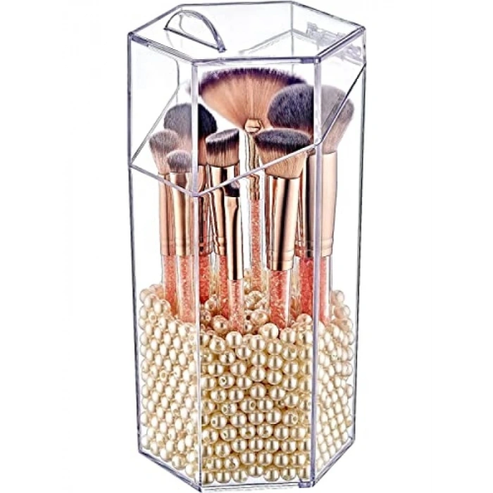 Çok Amaçlı Altıgen Kapaklı Makyaj Düzenleyici, Şeffaf