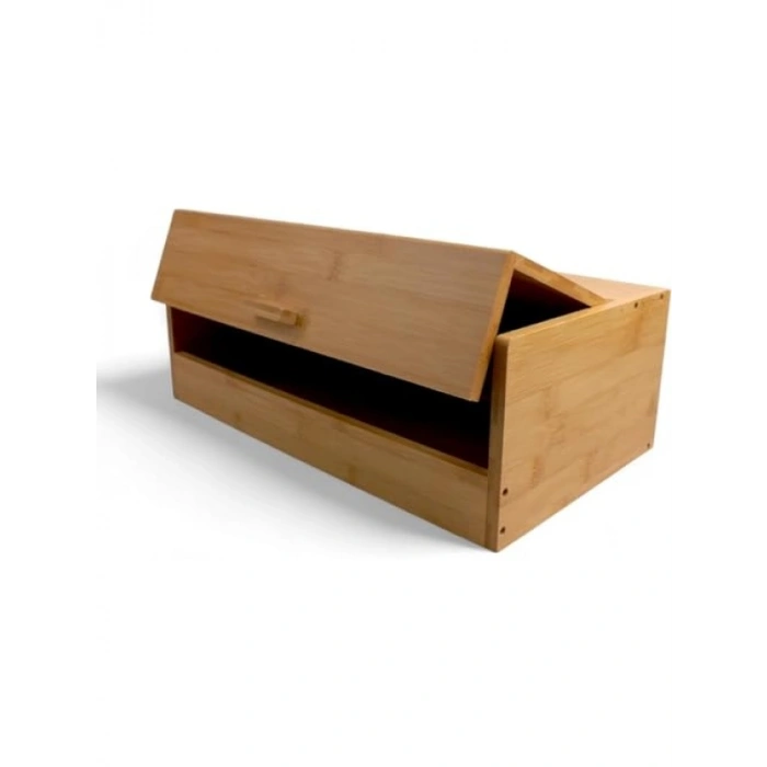Çok Amaçlı Bambu Ekmek Kutusu - 40x23x14 cm
