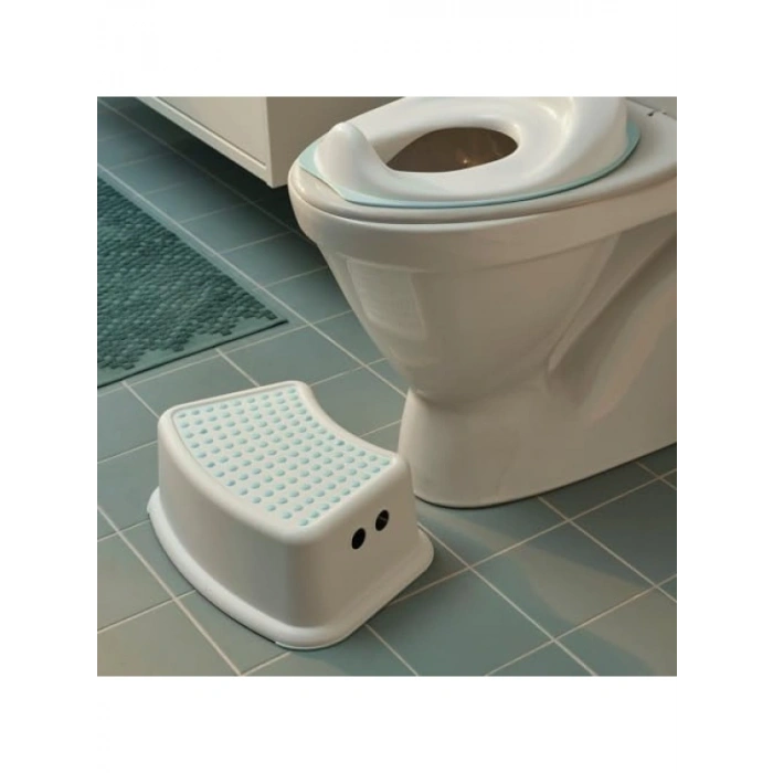 Çok Amaçlı Çocuk Taburesi - Beyaz/Yeşil