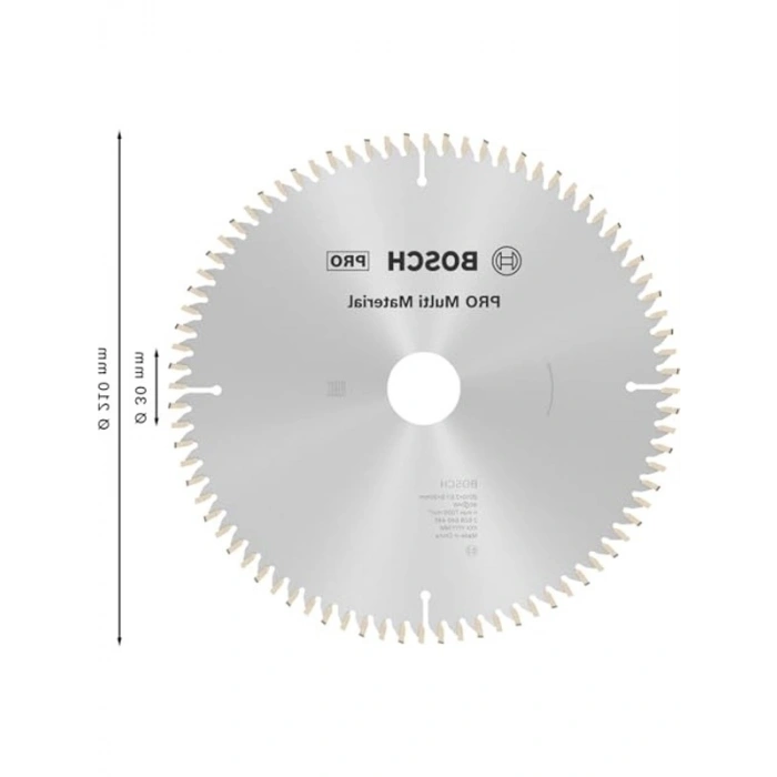 Çok Amaçlı Daire Testere Bıçağı, 210 mm Kesme Çapı ile 1 Adet