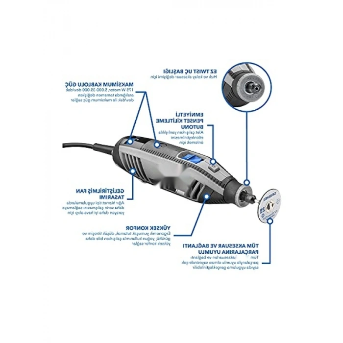 Çok Amaçlı El Motoru - 175 W, 35 Aksesuar ile