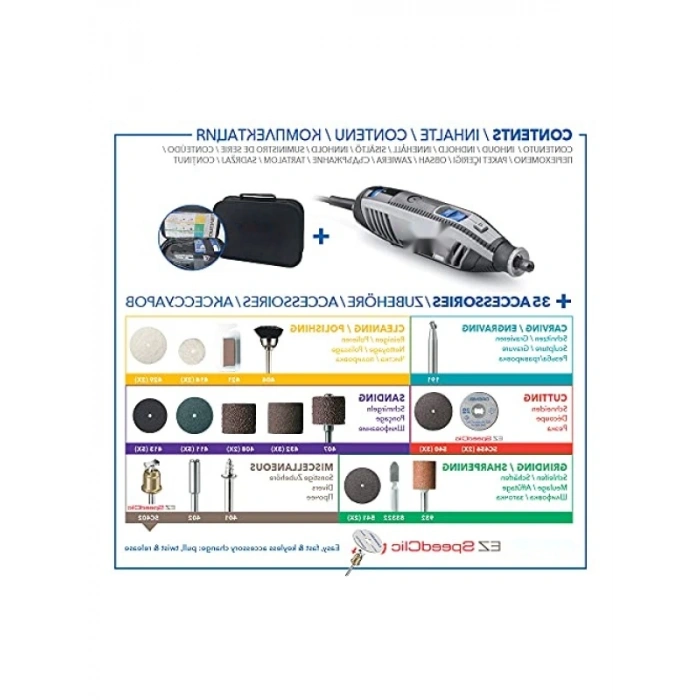Çok Amaçlı El Motoru - 175 W, 35 Aksesuar ile
