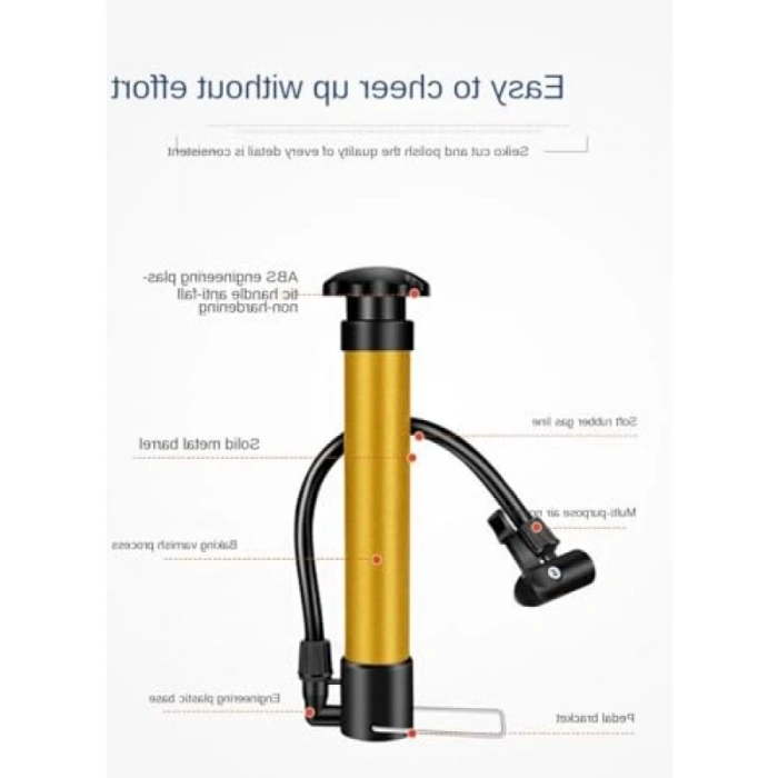 Çok Amaçlı El Pompası - Top ve Bisiklet Şişirme İğnesi ile