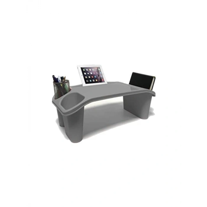 Çok Amaçlı Gri Plastik Laptop Masası