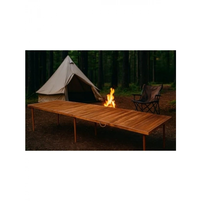 Çok Amaçlı Katlanır Ahşap Masa - 75x228 cm