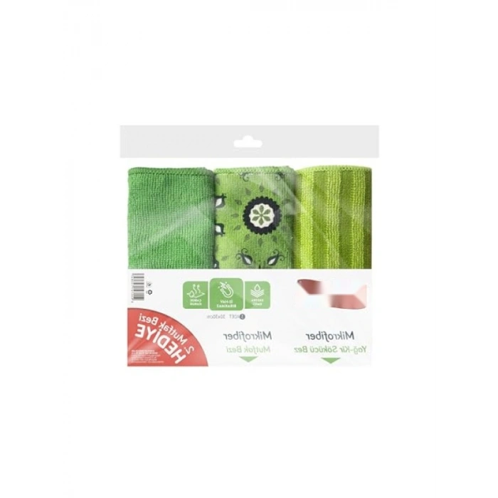 Çok Amaçlı Mikrofiber Temizlik Bezi - 3lü Ekonomik Paket