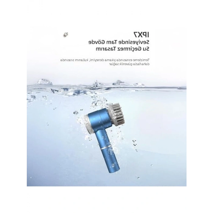 Çok Amaçlı Şarjlı Temizlik Fırçası, 2000mAh Kapasite ile Etkili