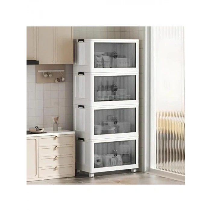 Çok Amaçlı Tekerlekli Organizer - 4 Katlı Kullanışlı Depolama Çözümü