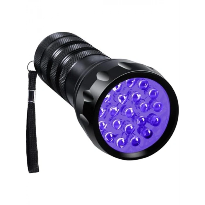 Çok Amaçlı UV El Feneri - 21 LED