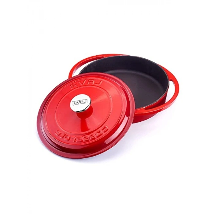 Çok Amaçlı Yuvarlak Tencere, 28 cm, Kırmızı