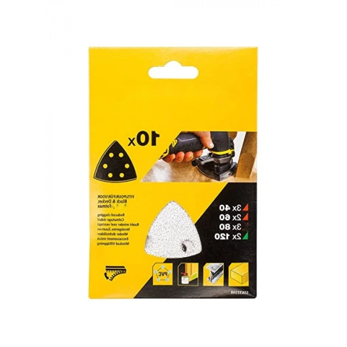 Çok Amaçlı Zımpara Seti, 10 Adet (40-60-80-120 Grit)